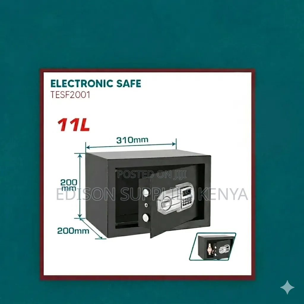Safe Box Total Electronic Safe 11 L Digital Lock Security Jewelry Cash