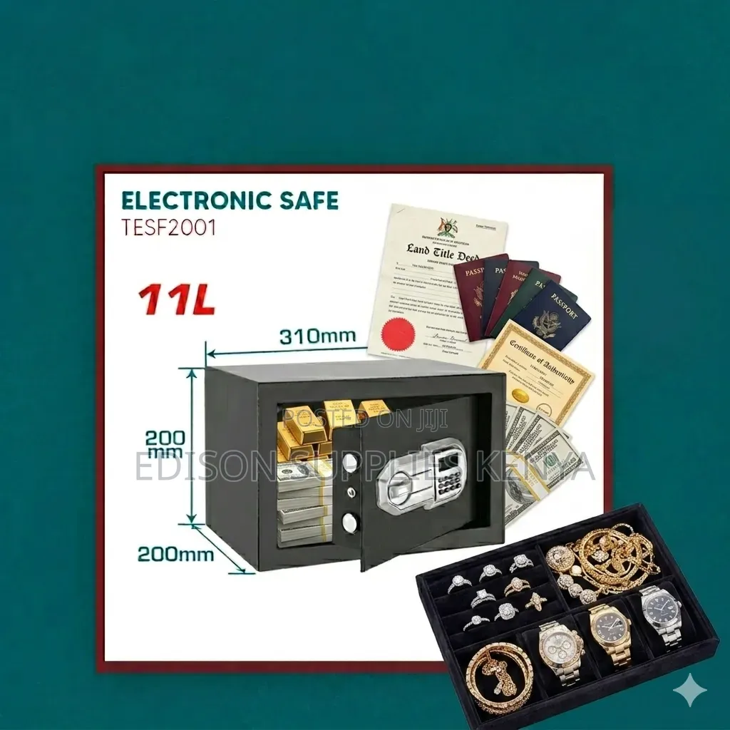 Safe Box Total Electronic Safe 11 L Digital Lock Security Jewelry Cash