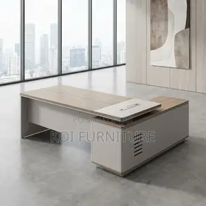Office Desk; Morgans 1.8m Executive L-Shape Office Desk