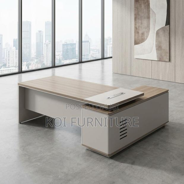 Office Desk; Morgans 1.8m Executive L-Shape Office Desk - thumbnail 2