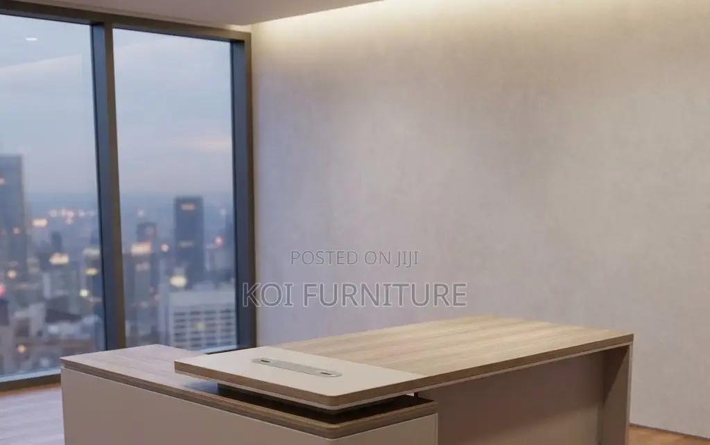 Office Desk; Morgans 1.8m Executive L-Shape Office Desk