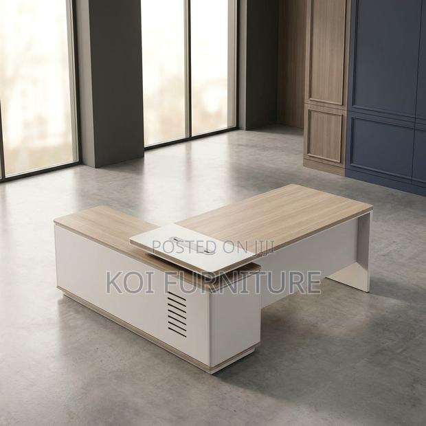 Office Desk; Morgans 1.8m Executive L-Shape Office Desk - thumbnail 8