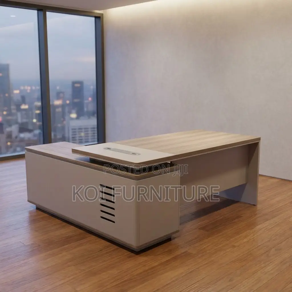 Office Desk; Morgans 1.8m Executive L-Shape Office Desk