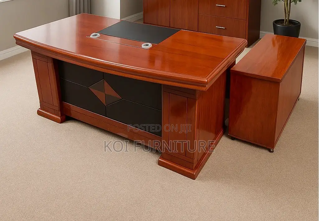 Office Desk; Professional Mahogany Modern 1.6m Executive Office Desk