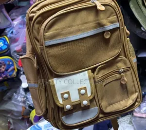 Unisex Brown Heavy Capacity School Bags School Backpacks Grade 1-6