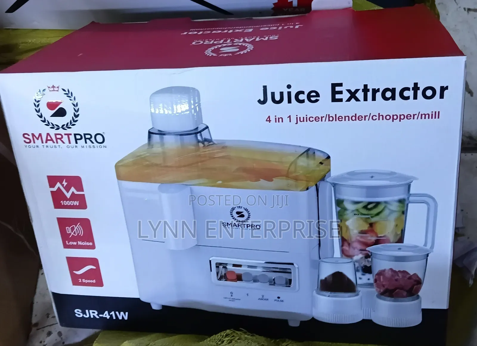 Smartpro 4 in 1 Juicer -Blender-Grinder and Mill Food Processor
