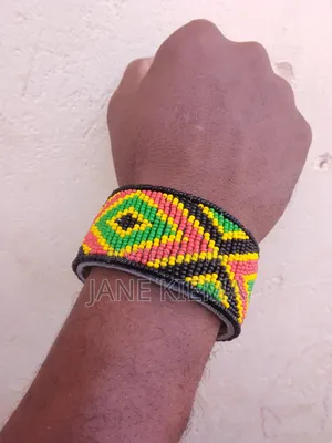 Beaded Leather Bracelet