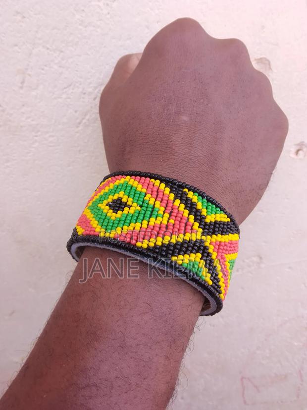 Beaded Leather Bracelet
