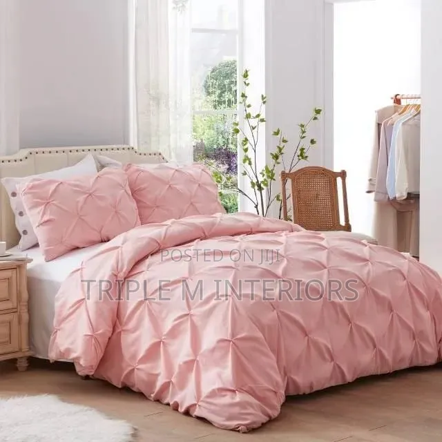 Designer Pinch Pleat Duvet Cover Set
