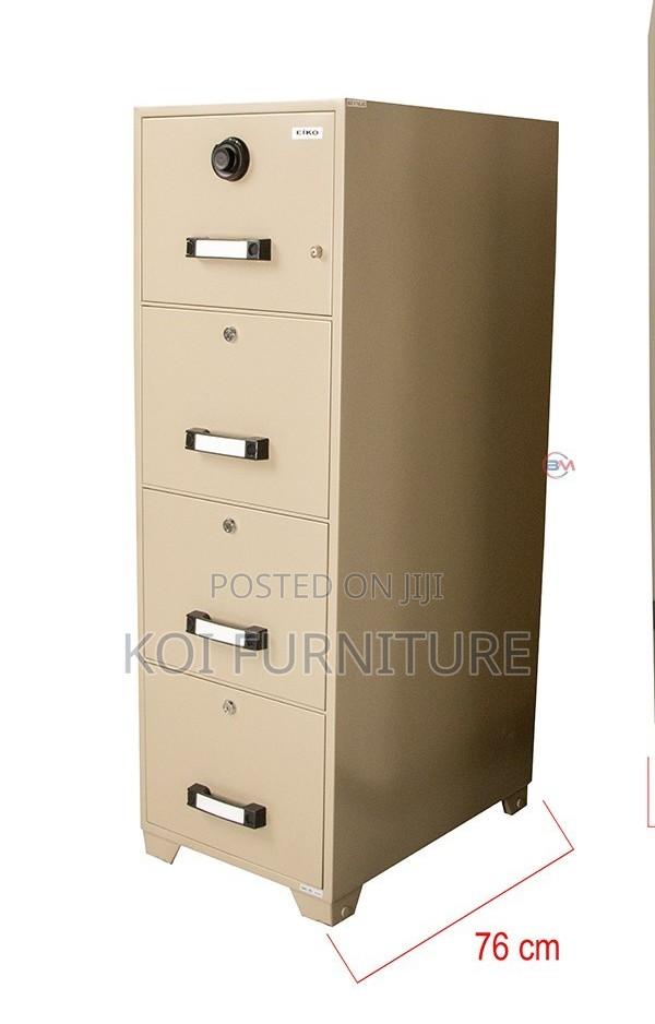 Office Cabinet; Fire Resistant 4 Drawer File Cabinet With With Locks - thumbnail 3