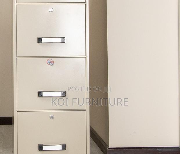 Office Cabinet; Fire Resistant 4 Drawer File Cabinet With With Locks - thumbnail 6