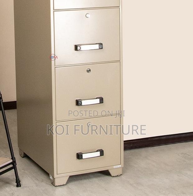 Office Cabinet; Fire Resistant 4 Drawer File Cabinet With With Locks - thumbnail 7