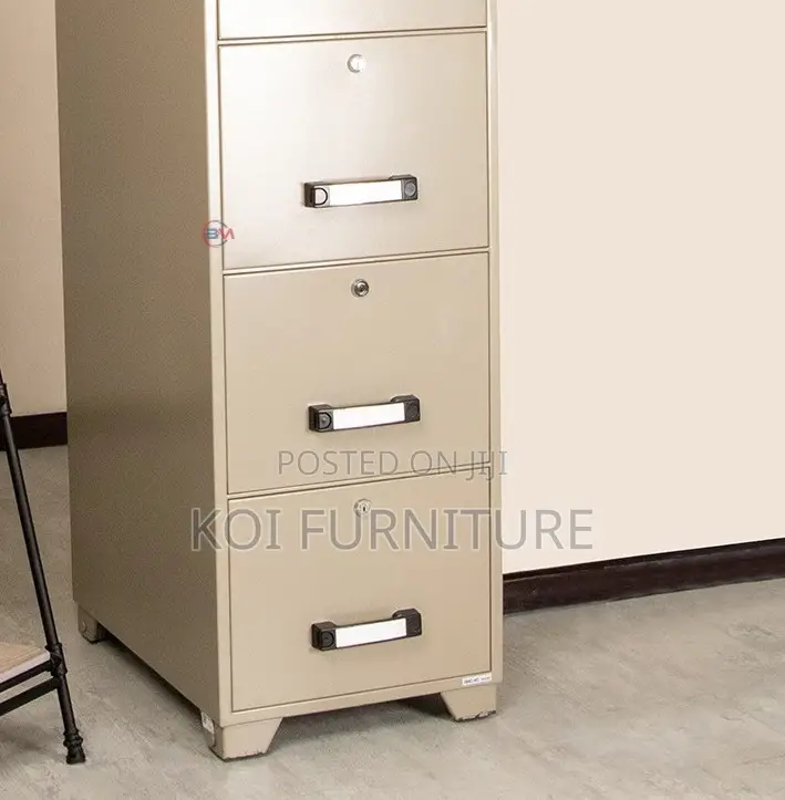 Office Cabinet; Fire Resistant 4 Drawer File Cabinet With With Locks