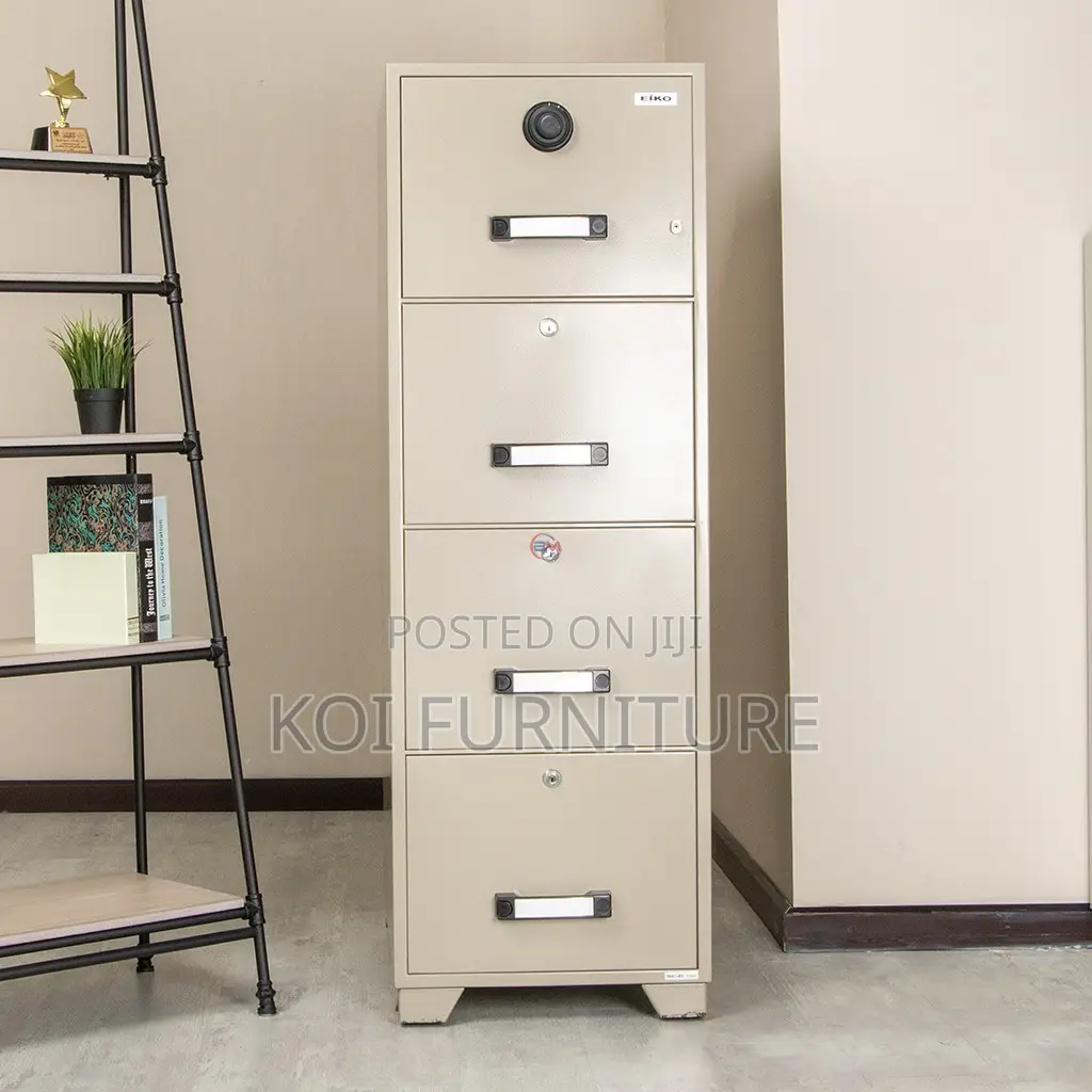Office Cabinet; Fire Resistant 4 Drawer File Cabinet With With Locks