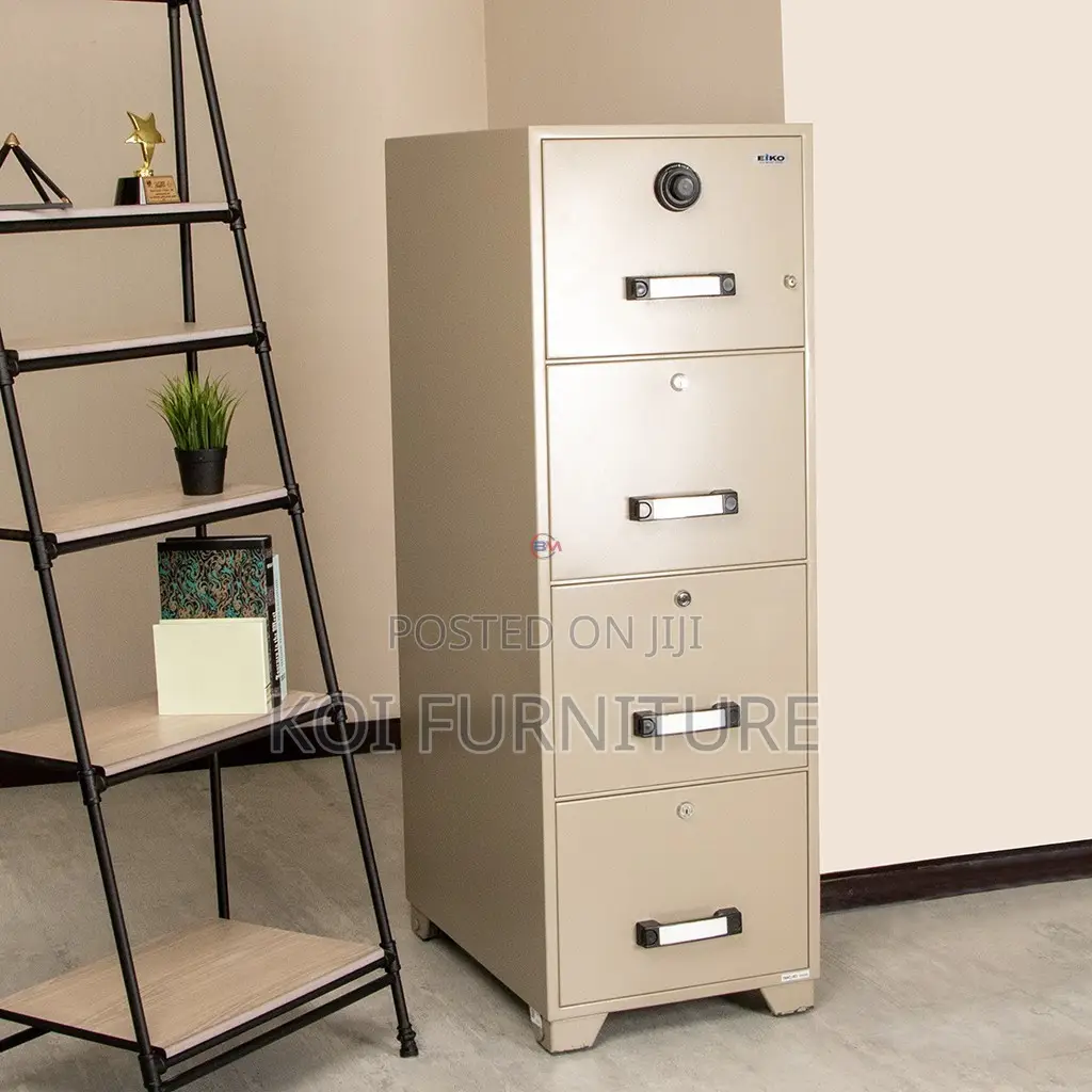 Office Cabinet; Fire Resistant 4 Drawer File Cabinet With With Locks