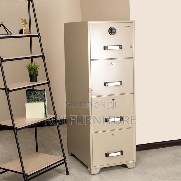 Office Cabinet; Fire Resistant 4 Drawer File Cabinet With With Locks - thumbnail 11