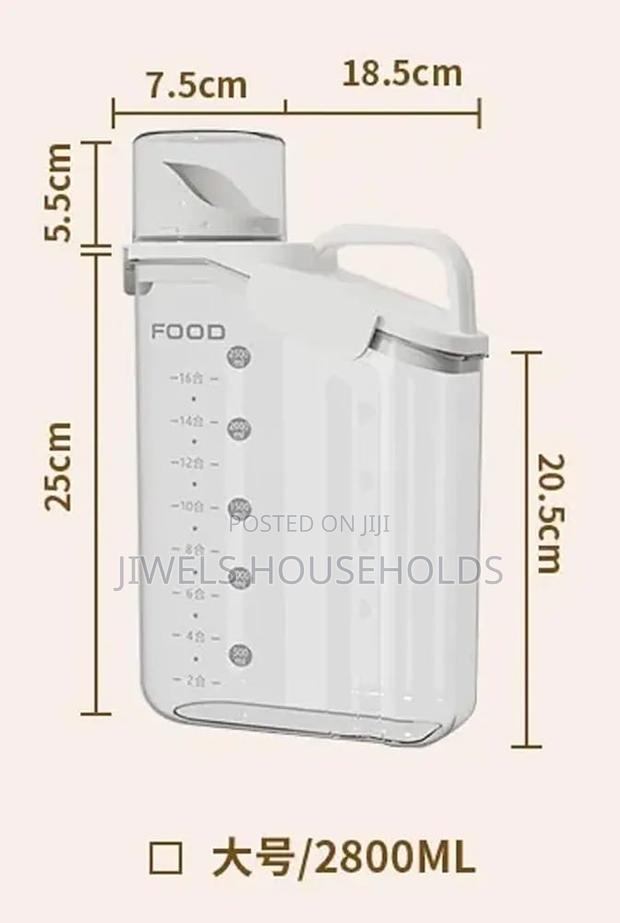 Clear Air Tight Multi-Purpose Fresh Food Container Capacity 3l* *