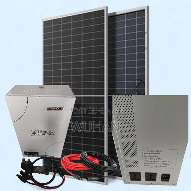 2kwh 500 Watts Lithium Power Dock+600w Solar Panel+20 Meter Cable