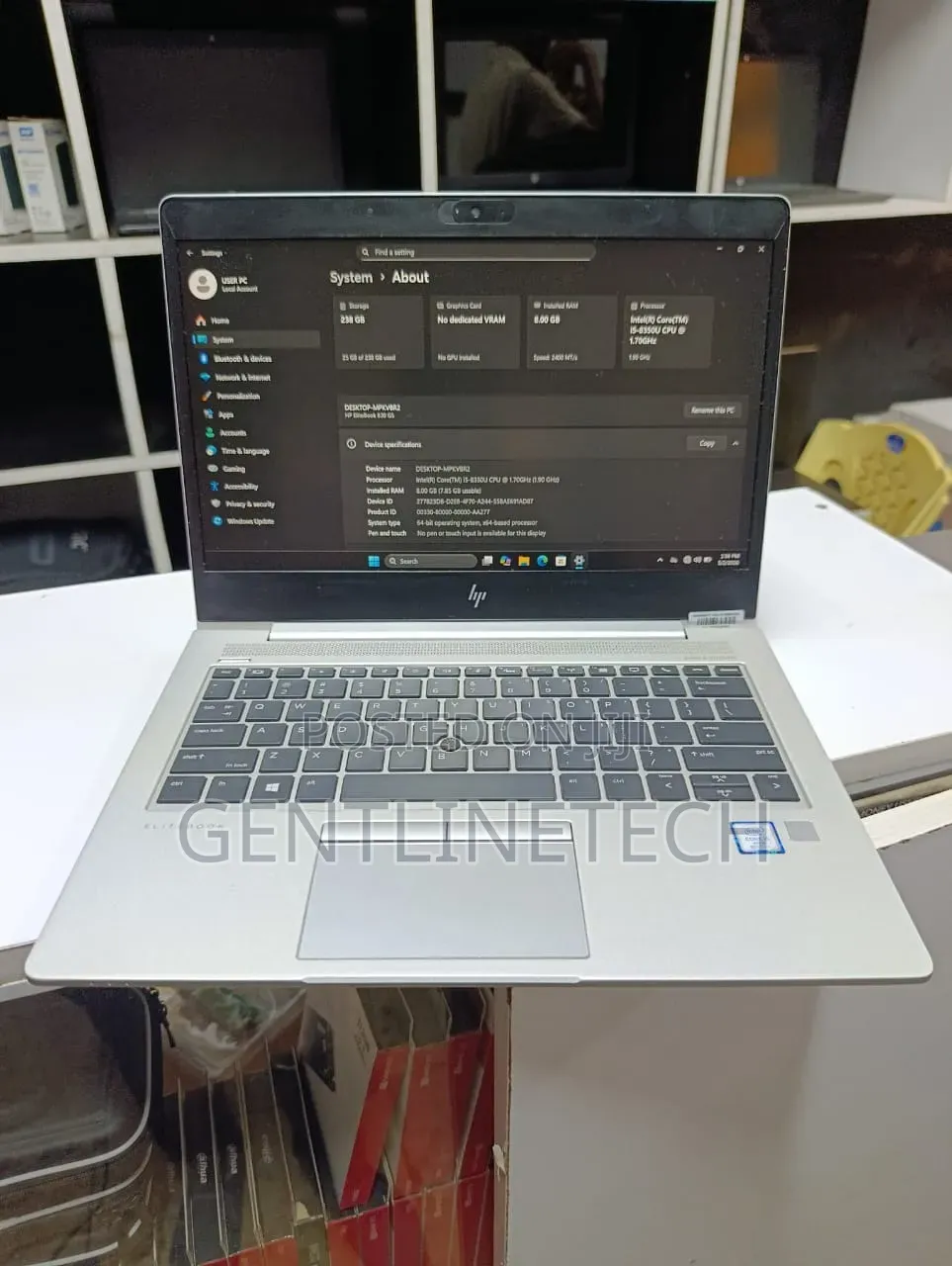 Laptop HP EliteBook 830 G5 8GB Intel Core i5 SSD 256GB