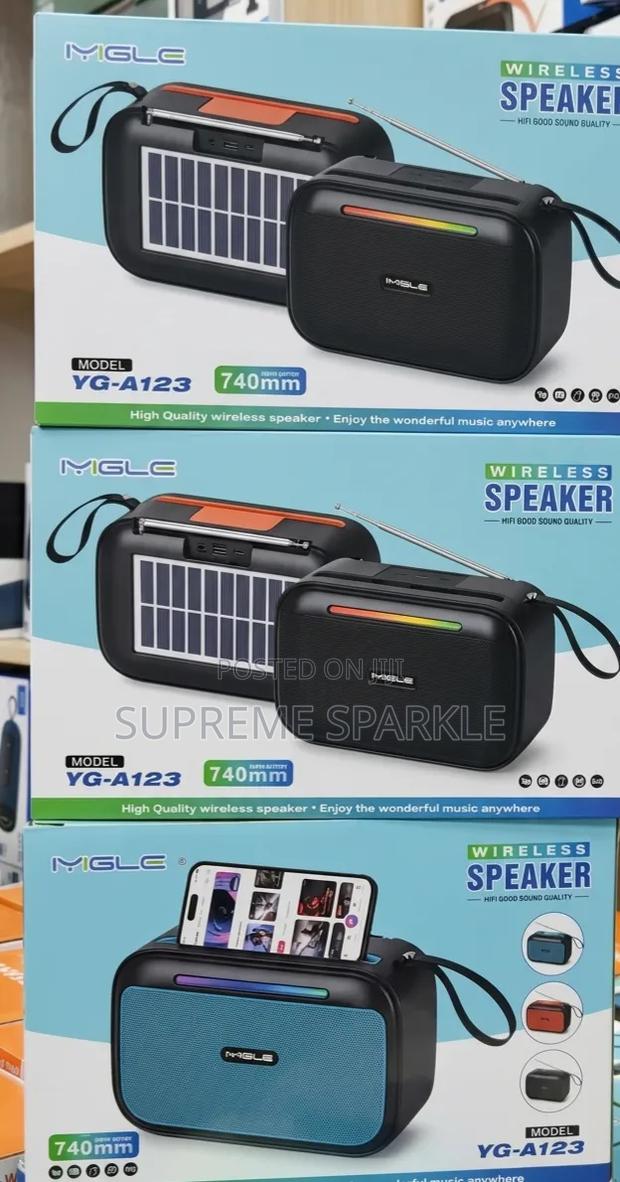 Migle Yg-A123, Solar-Charging Wireless Speaker. - main view
