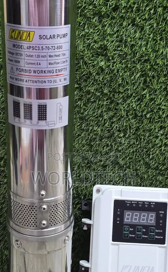 70m Head Kunda Submersible Solar Water Pump/72v 600watts Kunda Pump