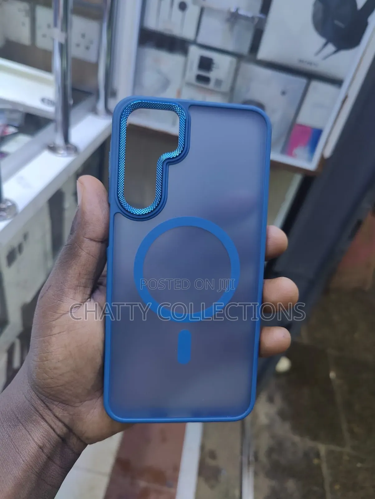 Blue Samsung a Series Magsafe Phone Cover / Case With Matter Finish