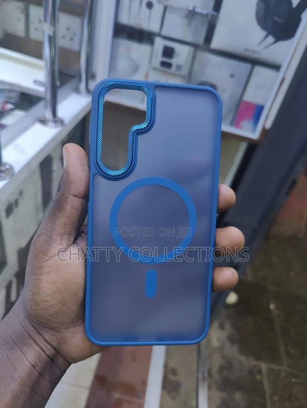 Blue Samsung a Series Magsafe Phone Cover / Case With Matter Finish