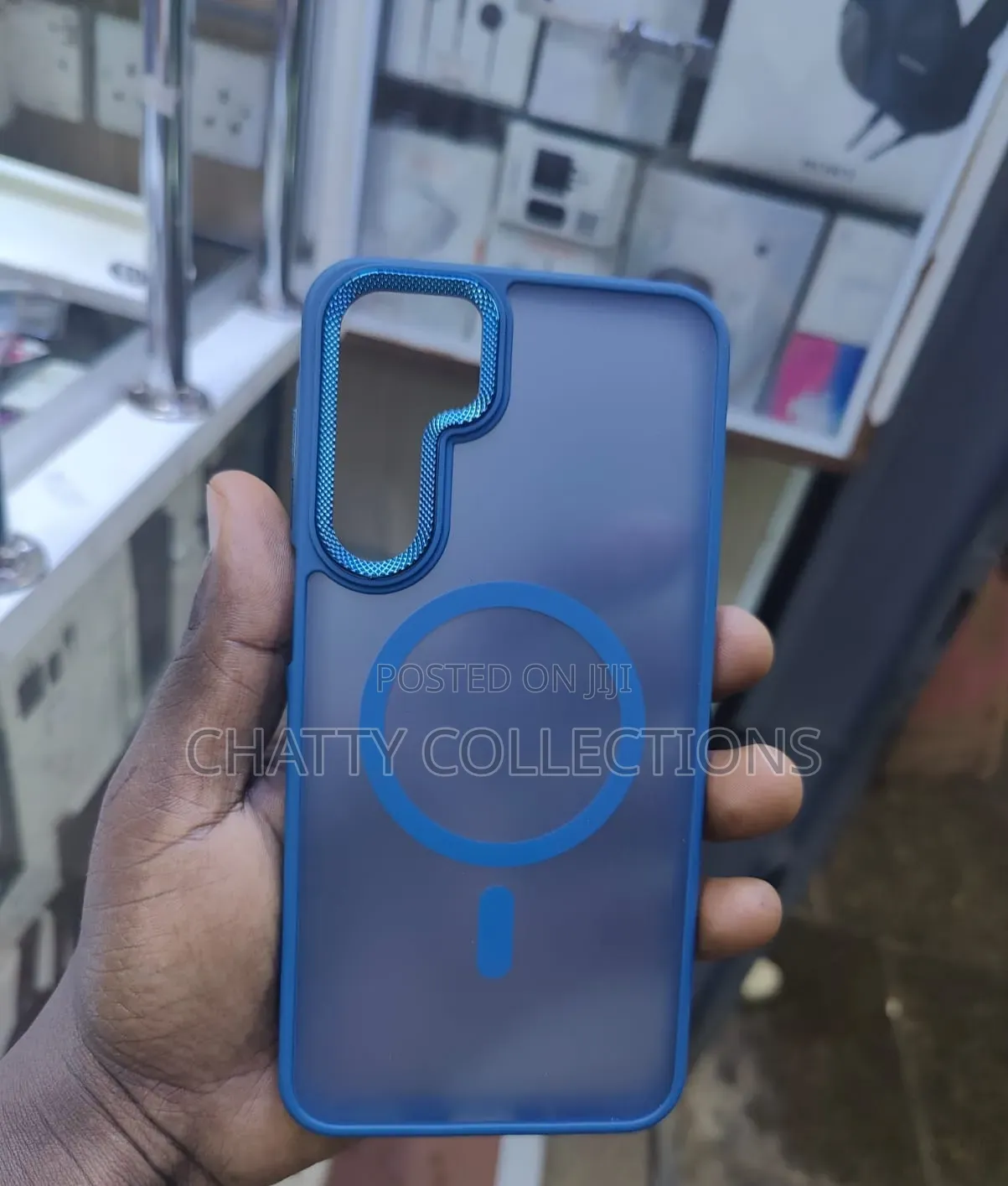 Blue Samsung a Series Magsafe Phone Cover / Case With Matter Finish