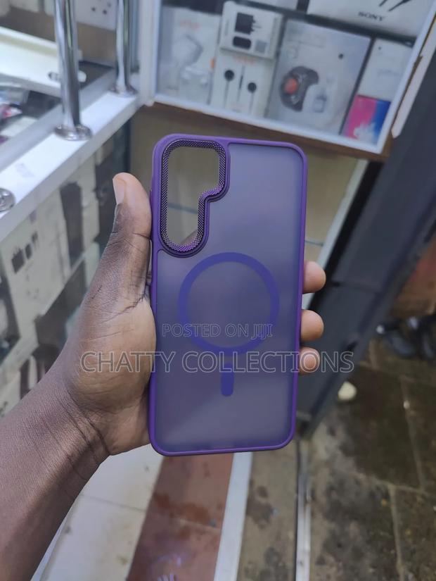 Purple Samsung a Series Magsafe Phone Cover / Case With Matter Finish