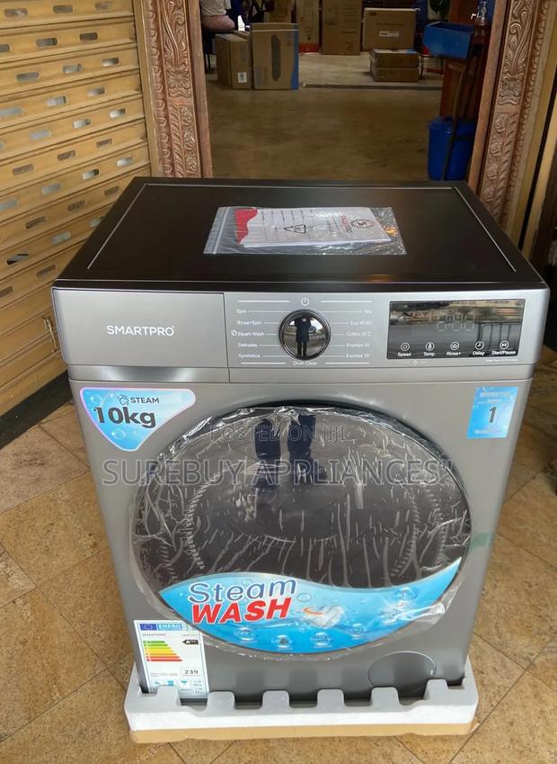 Smartpro 10kg Front Load Washer With Multi Wash Programs - main view
