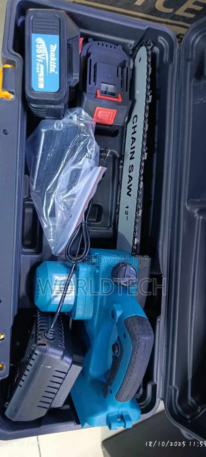12" Makita Cordless Rechargble Chainsaw/198v Rechargeable Chainsaw