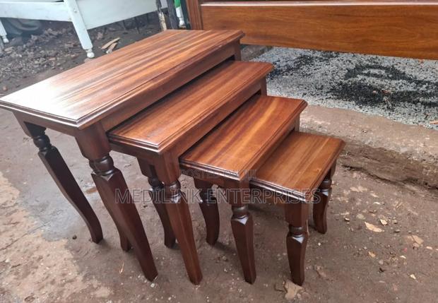 Embed Mahogany Nestle Stools