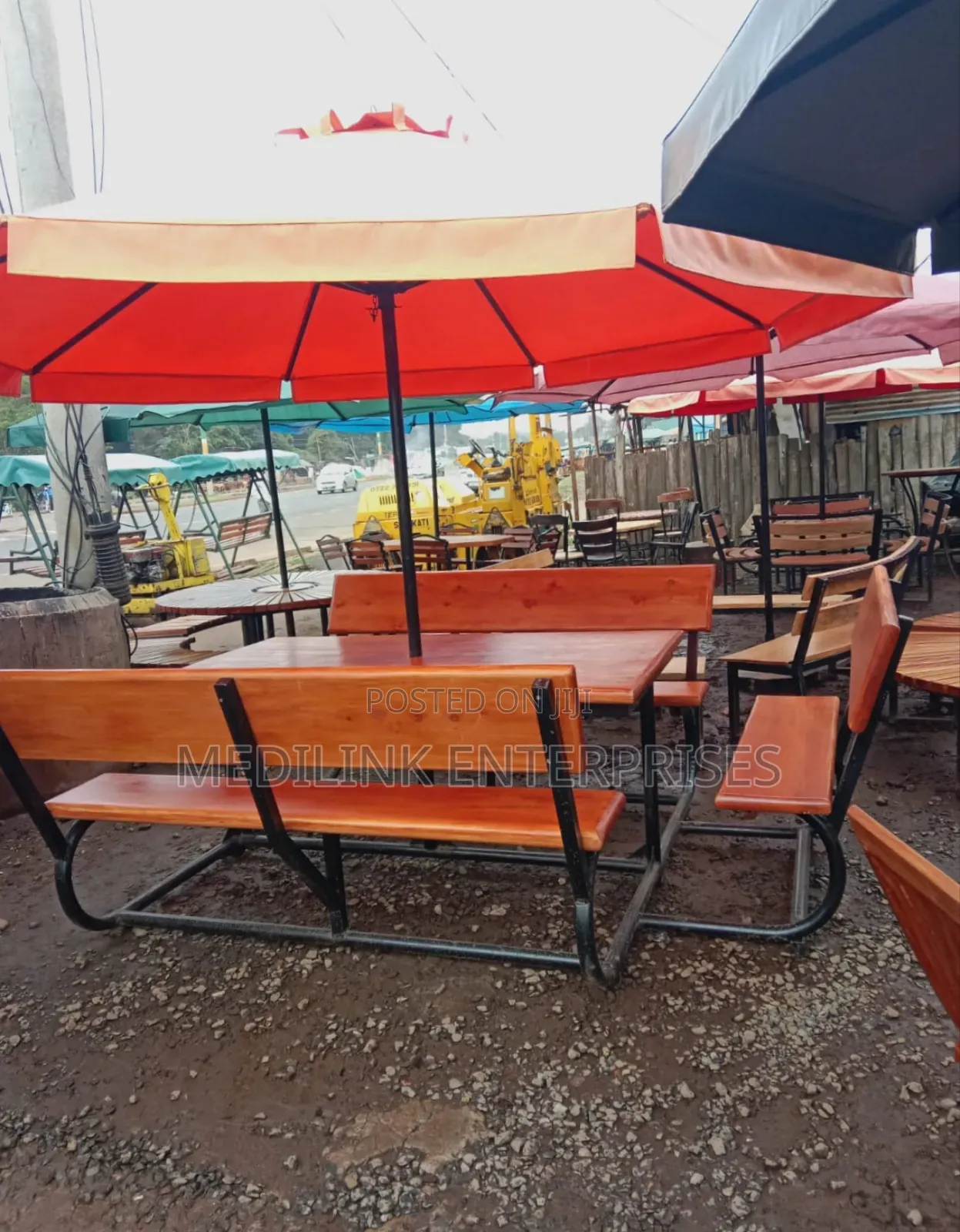 Zuo Vancouver Wooden Metallic Garden Outdoor Benches (Customized)