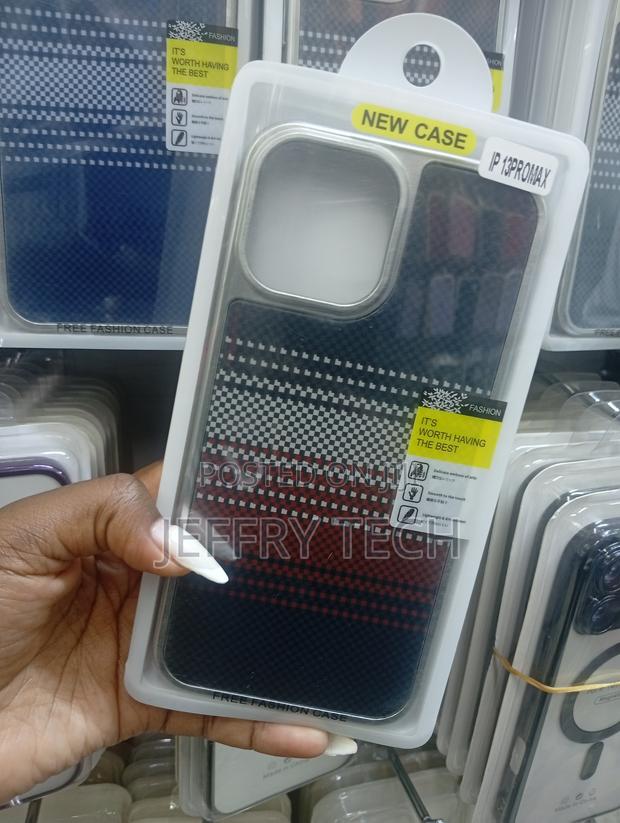 iPhone 13 Pro Max, a Multi-Colored Carbon Fiber Texture Pattern. - thumbnail 2