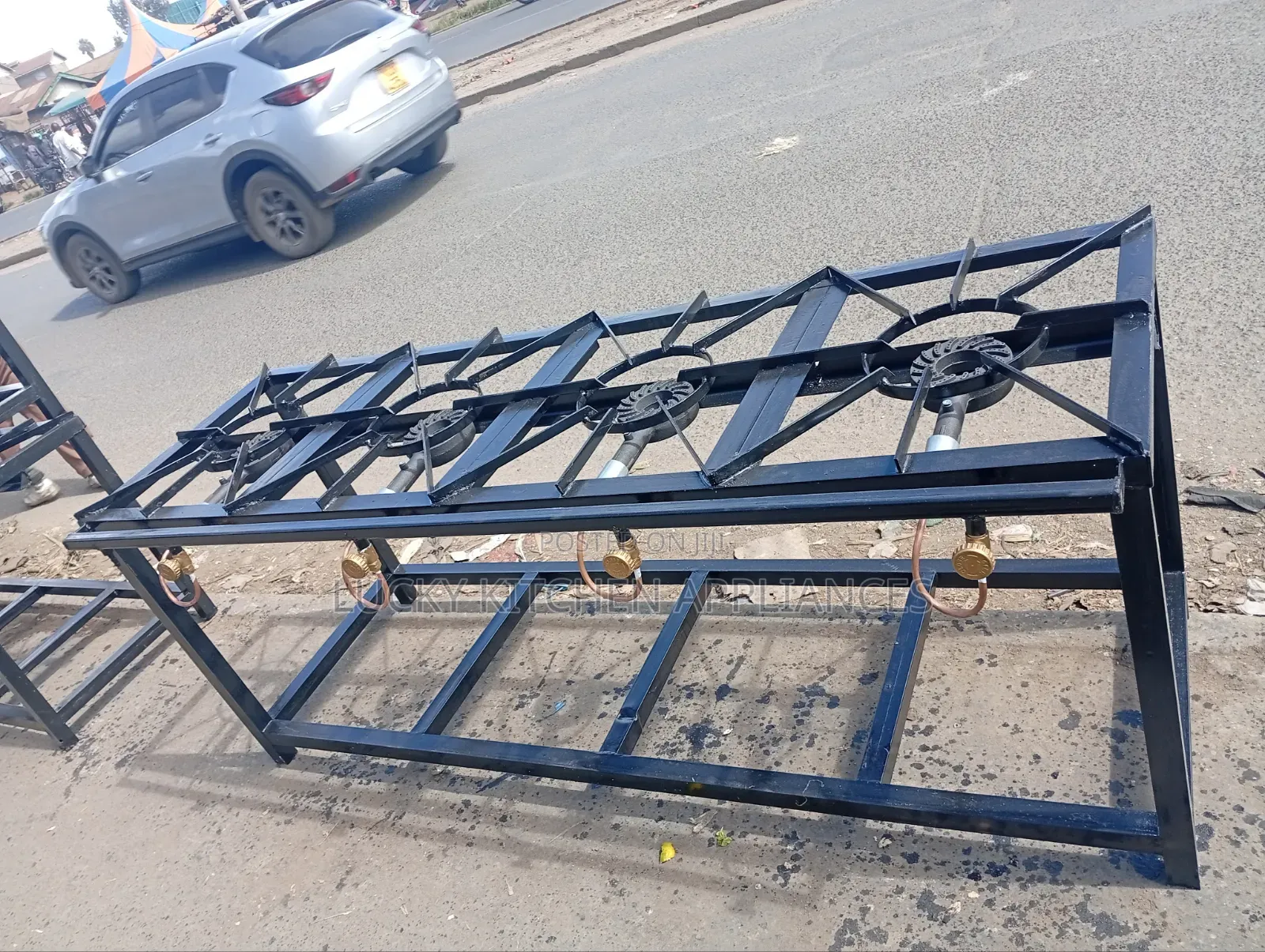 Durable Heavy Mild Steel High Pressure Four Burner.