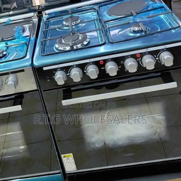 Haier 60x60 Standing Cooker With Gas Sensor Oven