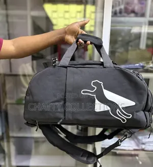 Unisex Black Puma Waterproof Sports/Gym /Travel Duffle Bags