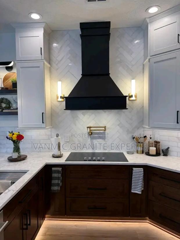 Quartz Kitchen Countertops Installation Modern Renovation Nairobi - thumbnail 5