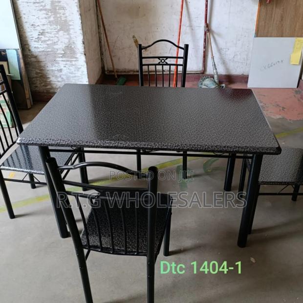 Executive 4-Seater Modern Dining Table Set - main view