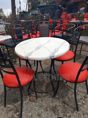 Flat Round Chairs Set