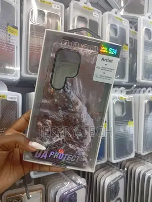 Samsung Galaxy S24 an Artist-Style Marble Pattern, a Raised Lens Beze