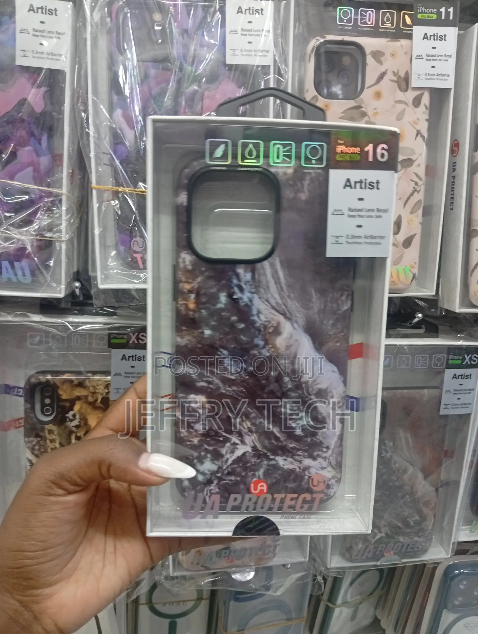 Enchanted Mirror - Marble iPhone 16 Case, Elite Dark .