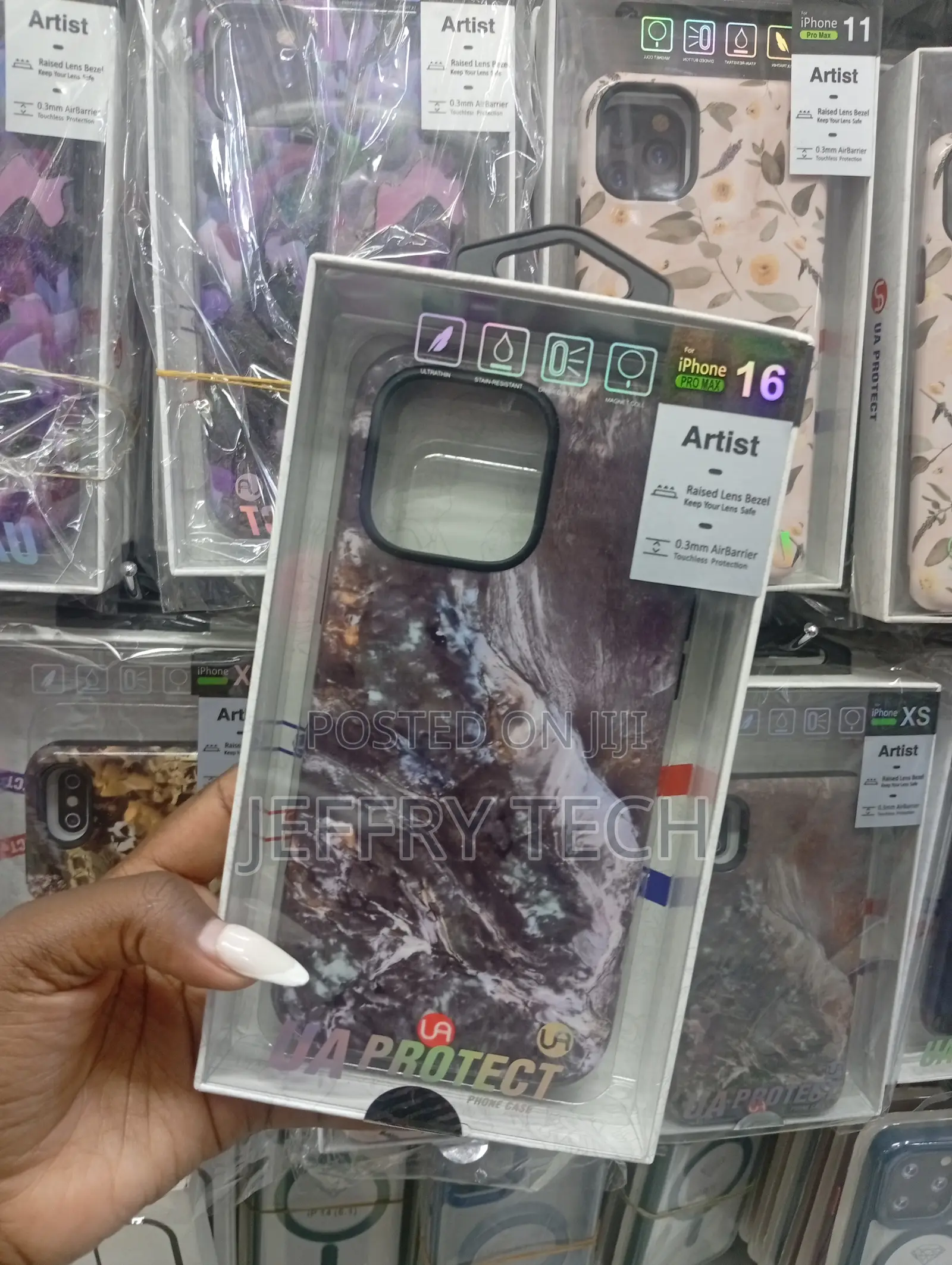 Enchanted Mirror - Marble iPhone 16 Case, Elite Dark .