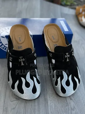 Birkenstock Chrome Hearts "Flame Print" Clogs