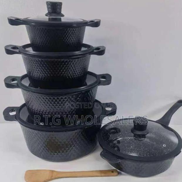 Bosch 11pc Non-Stick Pots With Silicone Covers - main view