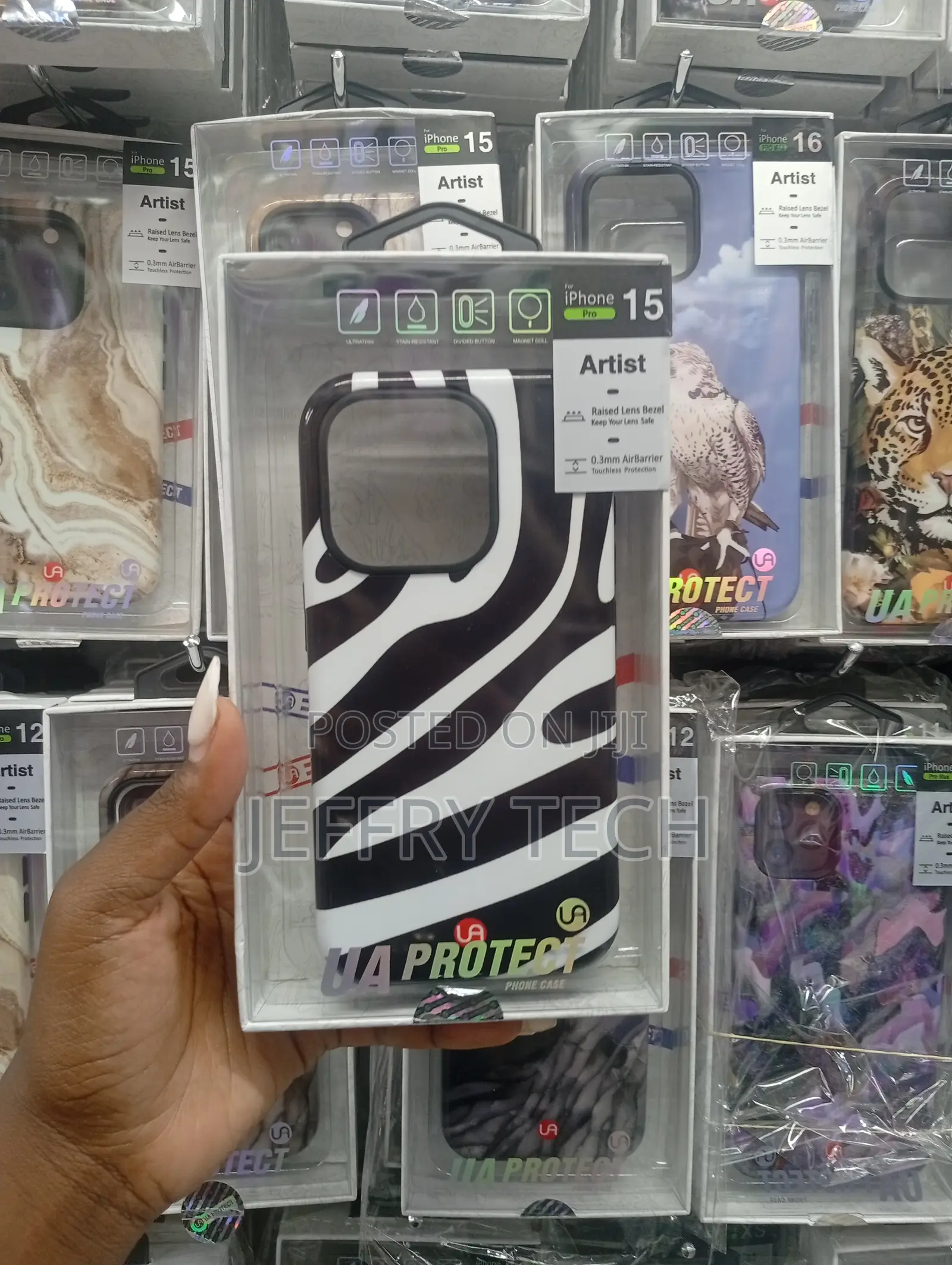 Zebra Print iPhone 15 Pro Case-Iphone Case-Animal Print .