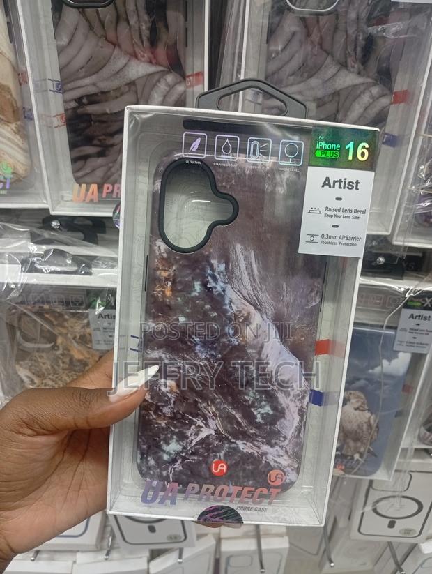 Neon Marble Phone Case - Rock Steady Cases iPhone 16 Plus. - main view