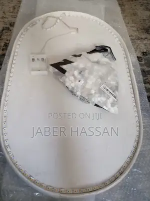 Oval Tray With Led and Stones
