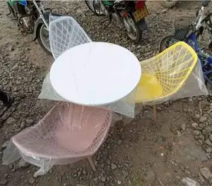 Modern Eamesstyle Lattice Back Chair