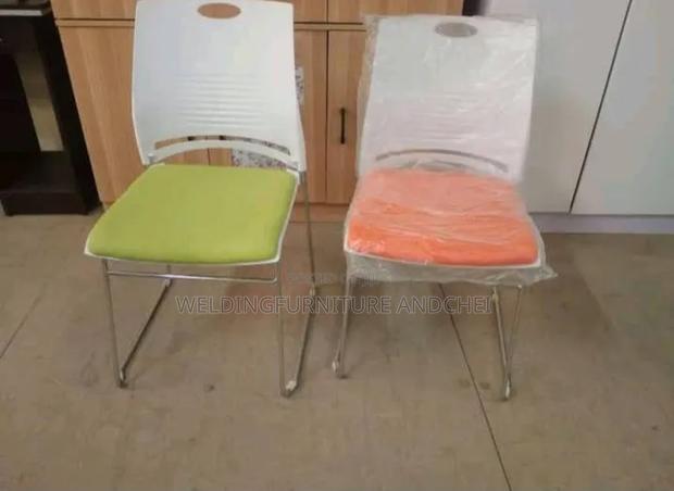 Casual Apricot Colour Upholstered Executive Chair - main view